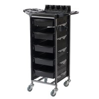 Brushy Rolling Styling Trolley - Cinq tiroirs coulissants et plateau supérieur Brushy Rolling Styling Trolley - Cinq tiroirs coulissants et plateau supérieur