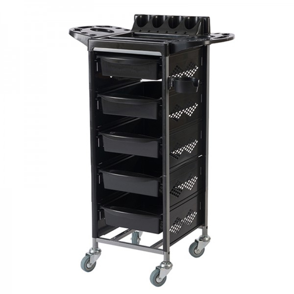 Brushy Rolling Styling Trolley - Cinq tiroirs coulissants et plateau supérieur Brushy Rolling Styling Trolley - Cinq tiroirs coulissants et plateau supérieur