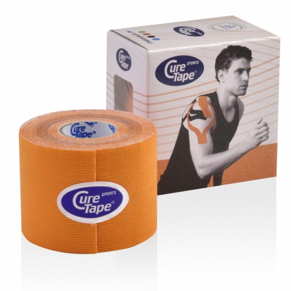 Cure Tape Sports 5 cm x 5 m couleur orange : Nouveau bandage pour le sport Cure Tape Sports 5 cm x 5 m couleur orange : Nouveau bandage pour le sport