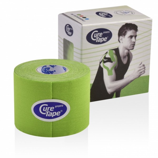 Cure Tape Sports 5 cm x 5 m couleur vert : Nouveau bandage pour le sport Cure Tape Sports 5 cm x 5 m couleur vert : Nouveau bandage pour le sport