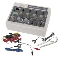 Stimulateur d'électro-acupuncture AWQ-104L + Finder : Équipé de quatre canaux de sortie