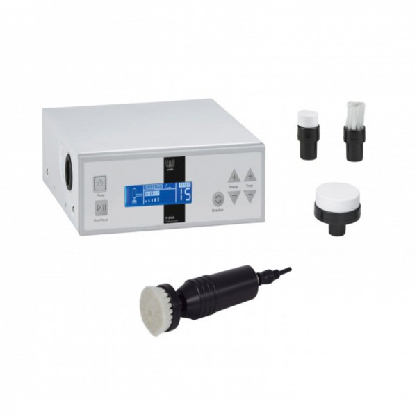 Équipement d'exfoliation B-Equipment : Avec poignée rotative et quatre têtes différentes Équipement d'exfoliation B-Equipment : Avec poignée rotative et quatre têtes différentes