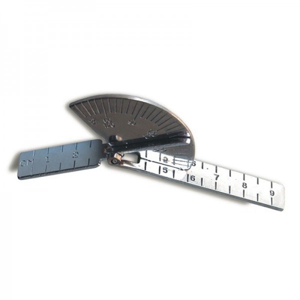 Goniomètre pour doigts métallique (9 cm) : Idéal pour mesure de l'amplitude articulaire Goniomètre pour doigts métallique (9 cm) : Idéal pour mesure de l'amplitude articulaire