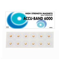 Aimant Accu-Band Plaqué Or 6000 gauss : Diamètre 5mm (12 unités)