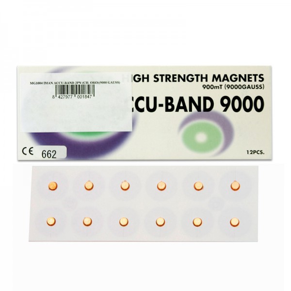 Aimant Accu-Band Plaqué Or 9000 gauss : Diamètre 5mm (12 unités) Aimant Accu-Band Plaqué Or 9000 gauss : Diamètre 5mm (12 unités)