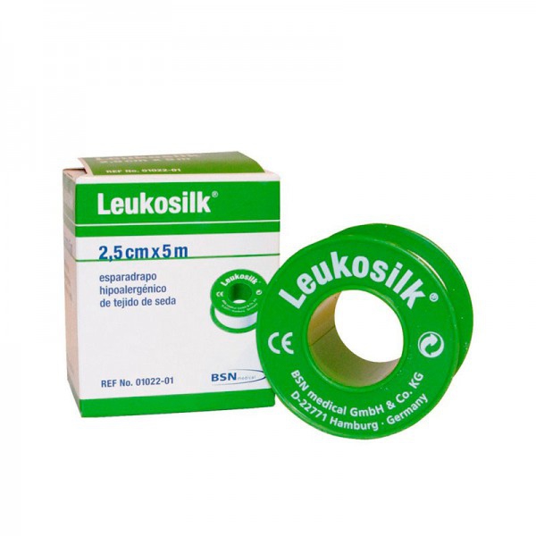 Ruban de soie LEUKOSILK "S" (Différentes tailles) Ruban de soie LEUKOSILK "S" (Différentes tailles)