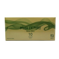 Moxa d'armoise pure avec fumée "Qing ai tiao" Ener-Qi (10 unités): Idéal pour la moxibustion indirecte Moxa d'armoise pure avec fumée "Qing ai tiao" Ener-Qi (10 unités): Idéal pour la moxibustion indirecte