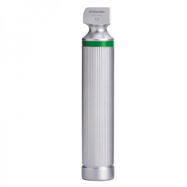 Manche pour laryngoscopes Riester non rechargeables pour piles type C, Ø 28 mm, XL 2,5 V. pour lames à fibre optique Manche pour laryngoscopes Riester non rechargeables pour piles type C, Ø 28 mm, XL 2,5 V. pour lames à fibre optique