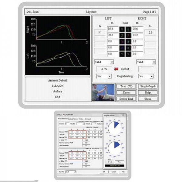 Logiciel clinique pour dynamomètre d'évaluation musculo-squelettique MicroFET2 Logiciel clinique pour dynamomètre d'évaluation musculo-squelettique MicroFET2