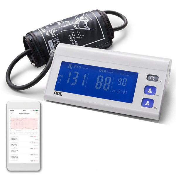 Tensiomètre Smart Arm ADE : Tensiomètre avec gestion des données dans l'application FITvigo