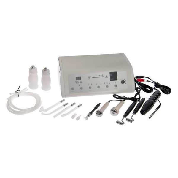 U-Tech multifonctionnel 5 en 1 : haute fréquence, ultrasons, courant galvanique et dispositif d'aspiration et de pulvérisation U-Tech multifonctionnel 5 en 1 : haute fréquence, ultrasons, courant galvanique et dispositif d'aspiration et de pulvérisation