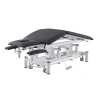 Table électrique Nott Coinfycare : cinq sections, triple moteur, accoudoirs rabattables et revêtement en polyuréthane pour l'esthétique et la physiothérapie Table électrique Nott Coinfycare : cinq sections, triple moteur, accoudoirs rabattables et revêtement en polyuréthane pour l'esthétique et la physiothérapie