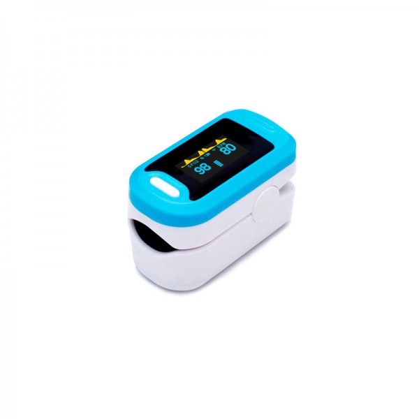 Oxymètre de pouls numérique portable : Avec capteur intégré pour la mesure de la saturation en oxygène dans le sang et le pouls cardiaque (sans gaine)