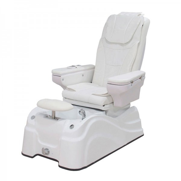Fauteuil de pédicure Caln: avec deux moteurs, système de massage cervico-dorsal-lombaire, bain de pieds, douche extensible et lecteur mp3 (deux couleurs) Fauteuil de pédicure Caln: avec deux moteurs, système de massage cervico-dorsal-lombaire, bain de pieds, douche extensible et lecteur mp3 (deux couleurs)