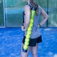 Tube de récupération de balles de tennis/padel : Avec une capacité de 12 - 15 - 21 balles Tube de récupération de balles de tennis/padel : Avec une capacité de 12 - 15 - 21 balles