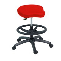 Tabouret haut Kinefis Economy type vélo sans dossier : Hauteur de 59 - 84 cm, élévation de gaz et anneau de repose-pieds (Diverses couleurs disponibles) Tabouret haut Kinefis Economy type vélo sans dossier : Hauteur de 59 - 84 cm, élévation de gaz et anneau de repose-pieds (Diverses couleurs disponibles)