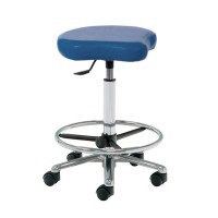 Tabouret haut de type vélo Kinefis Elite sans dossier : Hauteur 59 - 84 cm, vérin à gaz et anneau repose-pieds (Plusieurs coloris disponibles) Tabouret haut de type vélo Kinefis Elite sans dossier : Hauteur 59 - 84 cm, vérin à gaz et anneau repose-pieds (Plusieurs coloris disponibles)