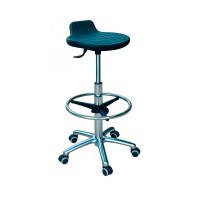 Tabouret en polyuréthane Kinefis Elite : Sans dossier, avec anneau repose-pieds et hauteur élevée de 59 - 84 cm Tabouret en polyuréthane Kinefis Elite : Sans dossier, avec anneau repose-pieds et hauteur élevée de 59 - 84 cm