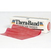 Thera Band 5,5 mètres : Rubans en latex de résistance moyenne - Couleur rouge