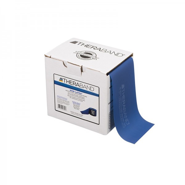 Thera Band Latex Free 22,9 mètres: Rubans sans latex à résistance extra-forte - Couleur bleue Thera Band Latex Free 22,9 mètres: Rubans sans latex à résistance extra-forte - Couleur bleue