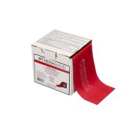 Thera Band Latex Free 22,9 mètres : Rubans sans latex de résistance moyenne - Couleur rouge Thera Band Latex Free 22,9 mètres : Rubans sans latex de résistance moyenne - Couleur rouge