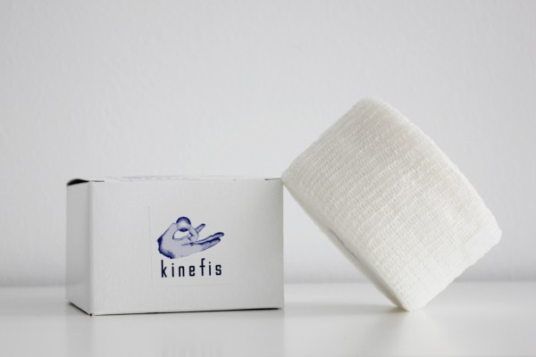 Bandage élastique cohésif Kinefis Haft: Couleur Blanc