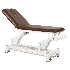 Table de massage électrique écoposturale : deux sections, avec système périphérique et structure à bielle blanche (62 x 188 cm) - mesures: Sans bras - Référence: C5533M44T13