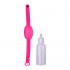 Bracelet en gel hydroalcoolique rechargeable avec flacon distributeur cadeau (différentes couleurs disponibles) - Couleur: Rose - 