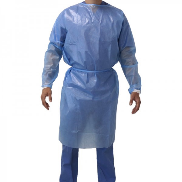 Blouses jetables imperméables 52 gr : EPI catégorie III, avec poignets et fermeture arrière en coton, sans latex (5 unités) Blouses jetables imperméables 52 gr : EPI catégorie III, avec poignets et fermeture arrière en coton, sans latex (5 unités)