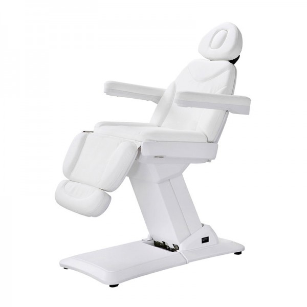 Maxi fauteuil brancard esthétique avec chauffage : électrique à quatre moteurs et structure très stable, grand confort et accoudoirs réversibles