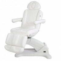 Fauteuil brancard esthétique haut de gamme Tempo : électrique avec trois moteurs pour contrôler la hauteur et l'inclinaison du dossier et fauteuil rotatif à 240º avec position Trendelenburg Fauteuil brancard esthétique haut de gamme Tempo : électrique avec trois moteurs pour contrôler la hauteur et l'inclinaison du dossier et fauteuil rotatif à 240º avec position Trendelenburg