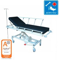 Chariot civière d'urgence Kinefis Mercury I, avec structure très robuste et durable et tige IV incluse Chariot civière d'urgence Kinefis Mercury I, avec structure très robuste et durable et tige IV incluse