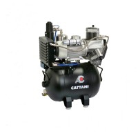 Compresseur Cattani AC 300. Pour quatre-cinq unités dentaires avec sécheur d'air et sans huile