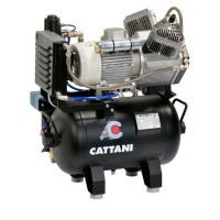 Compresseur Cattani AC 200. Pour deux-trois équipements dentaires avec séchoir à air et sans huile