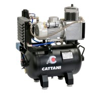 Compresseur Cattani AC 100. Pour un équipement dentaire avec séchoir à air et sans huile