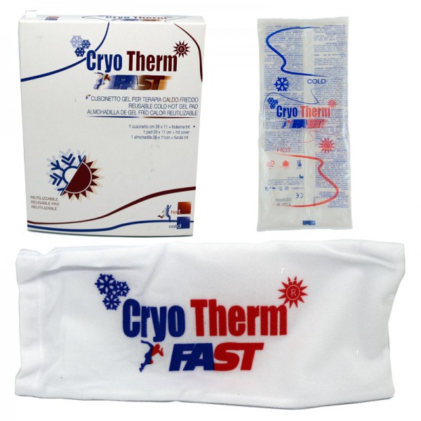 Pack 25 unités - Coussinet réutilisable Gel froid/chauffant Cryo Therm Fast (format 11 x 26 cm)