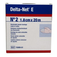 Delta-Net Nº 2 majeur : bandage tubulaire extensible 100% coton (1,8 cm x 20 mètres)