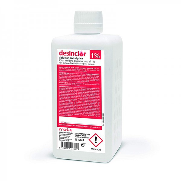 Desinclor - Solution de Chlorhexidine 1% 500 ml Desinclor - Solution de Chlorhexidine 1% 500 ml