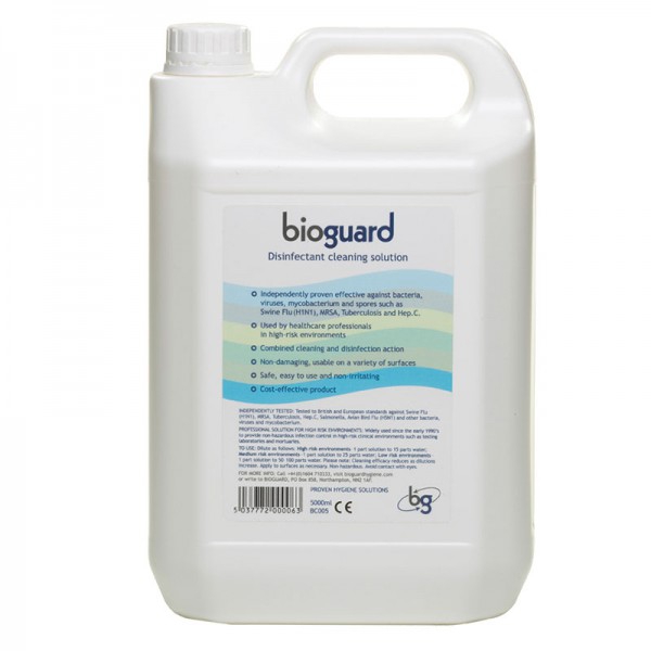 Désinfectant de surface Bioguard 5 litres (pour remplir les sprays)