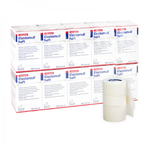 Elastomull Haft 4m x 8cm (10 unités) - Bandages de gaze élastiques cohésifs Elastomull Haft 4m x 8cm (10 unités) - Bandages de gaze élastiques cohésifs