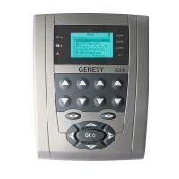 Electrostimulateur Genesy 3000 à quatre canaux et 423 programmes : idéal pour le traitement de la douleur, la cicatrisation des tissus et le traitement des dysfonctionnements neuromusculaires