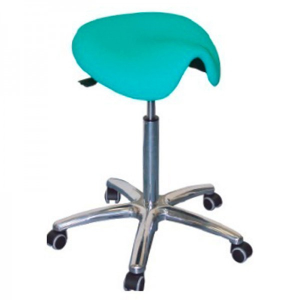 Tabouret standard Kinefis Elite PLUS : type poney ou selle d'une hauteur de 56 à 77 cm, roues souples et base extra large (différentes couleurs disponibles)