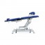 Fauteuil d'examen gynécologique électrique : trois sections, avec réglage en hauteur, cuissardes gynécologiques, coussin cervical et Trendelenburg compensé Fauteuil d'examen gynécologique électrique : trois sections, avec réglage en hauteur, cuissardes gynécologiques, coussin cervical et Trendelenburg compensé