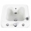 Baignoire d'hydromassage pour les pieds : Avec jet d'eau réglable, éclairage LED et roulettes pour le mouvement Baignoire d'hydromassage pour les pieds : Avec jet d'eau réglable, éclairage LED et roulettes pour le mouvement