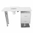 Table de manucure Hale : Aspirateur, sac, deux tiroirs et coussin repose-mains Table de manucure Hale : Aspirateur, sac, deux tiroirs et coussin repose-mains