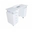 Table de manucure distale : Double colonne avec tiroirs, sac et coussin repose-mains Table de manucure distale : Double colonne avec tiroirs, sac et coussin repose-mains