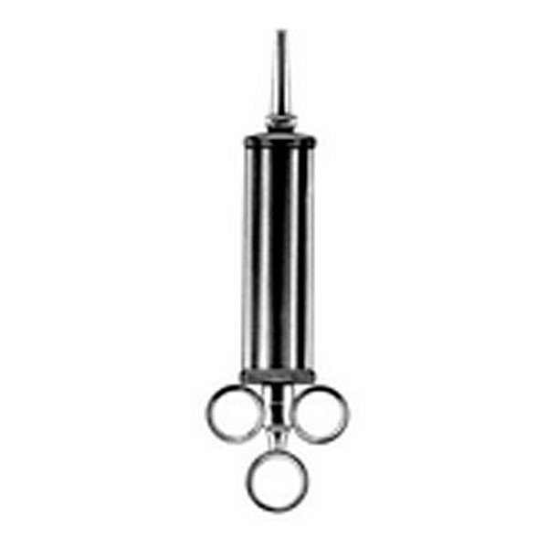 Seringue pour oreilles acier inoxydable à deux canules Seringue pour oreilles acier inoxydable à deux canules
