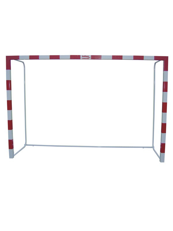 Jeu de handball et handball en aluminium transférable 80x80mm avec base ronde en tube