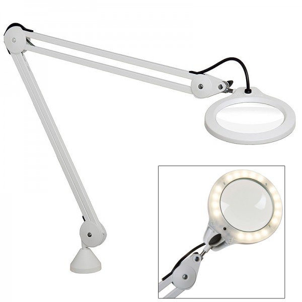 Lampe loupe LFM LED 10W à trois grossissements : Élimine pratiquement les ombres Lampe loupe LFM LED 10W à trois grossissements : Élimine pratiquement les ombres