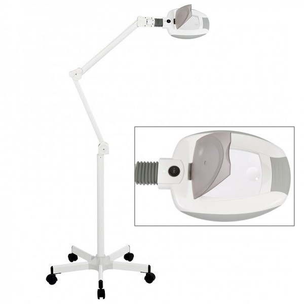 Lampe loupe LED Ampli Cold Light avec 5x Focal Spot (Base roulante)